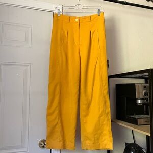 BACK BEAT CO. mustard yellow wide leg pants